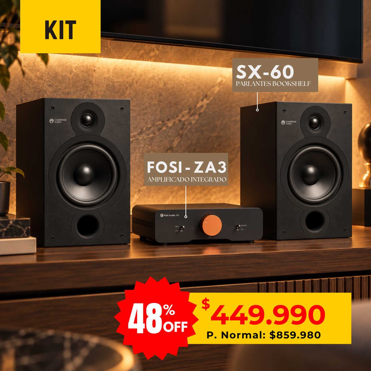 Kit Fosi ZA3 + Cambridge SX60
