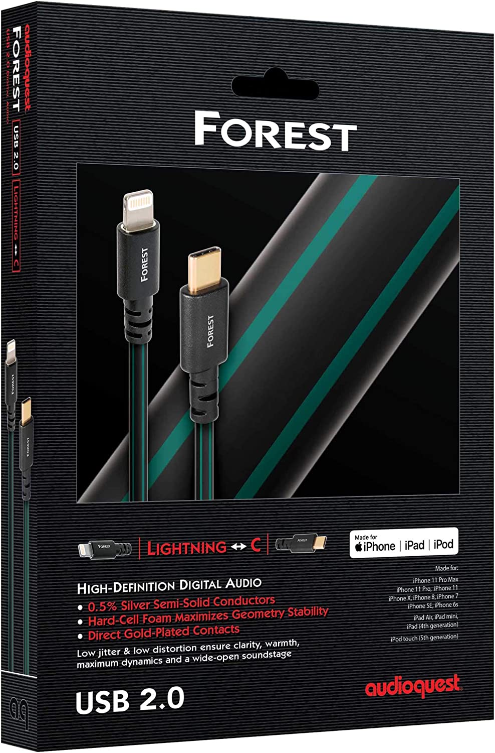 Cable USB C-LIGHTNING Forest Audioquest