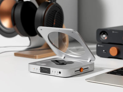 Reproductor de CD HiFi Fosi Audio Merak con DAC 3,5mm USB y Salida Óptica