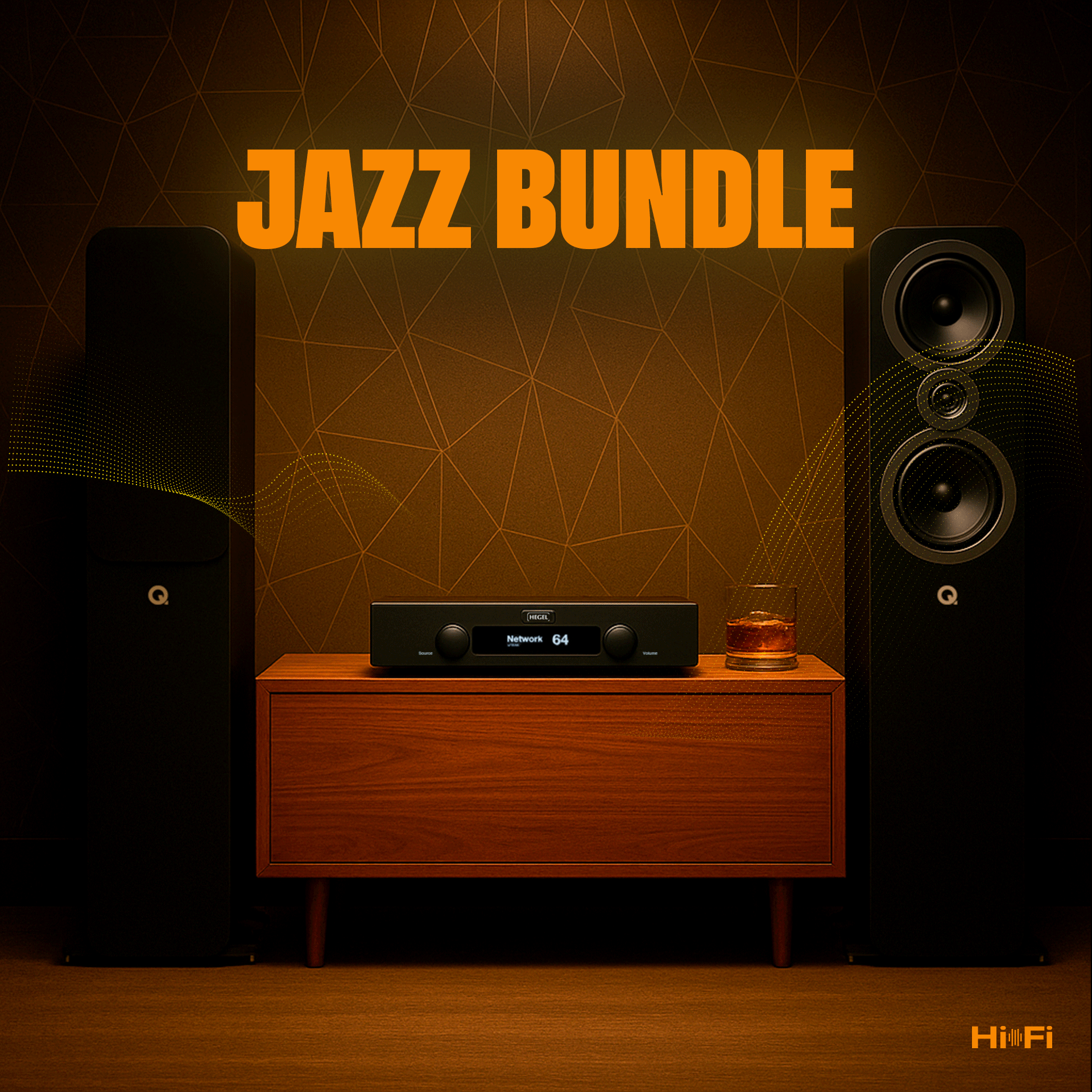 Jazz Bundle Amplificador Integrado H95 Hegel + Columnas 3050i Q Acoustics