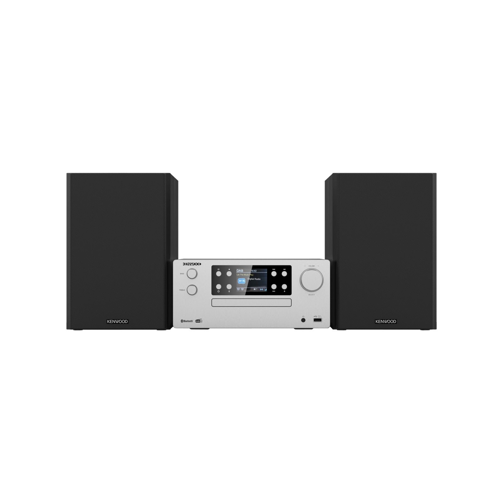 Kenwood M-925 DAB-B plateado - vista frontal centrada