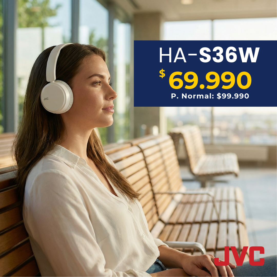 JVC Audífonos HA-S36W Bluetooth Multidispositivo