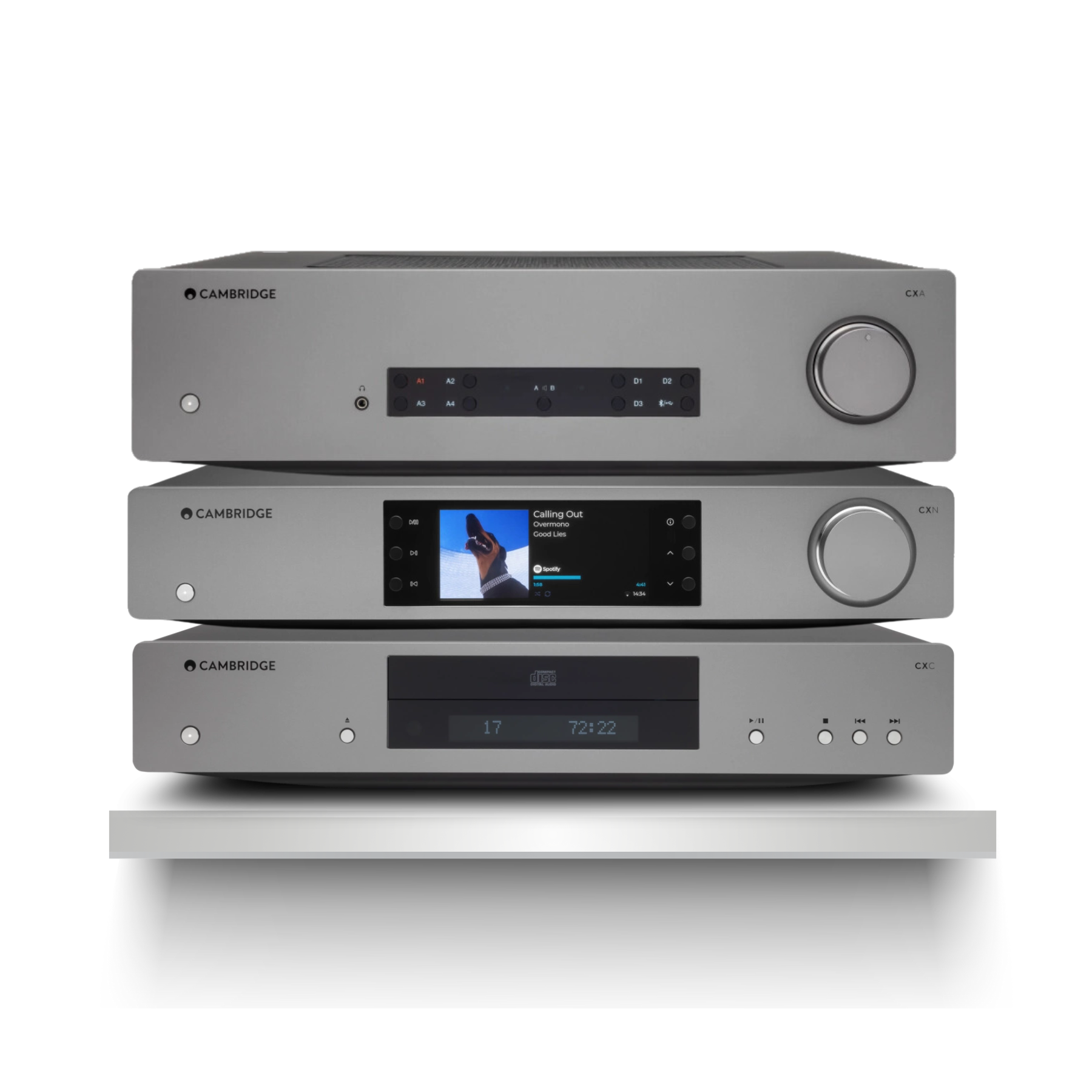 Kit CX Signature CXA81 Amplificador Integrado + CXN100 Network Player + CXC Transporter CD Cambridge Audio