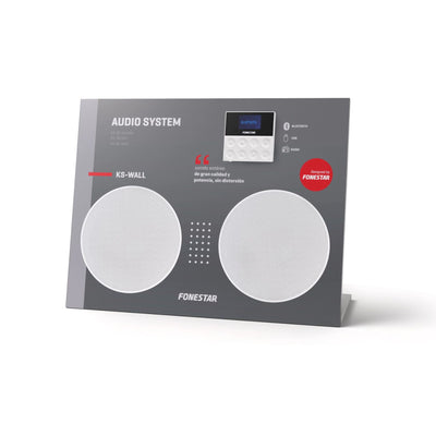 Kit de parlantes de techo con reproductor de pared Fonestar KS-WALL