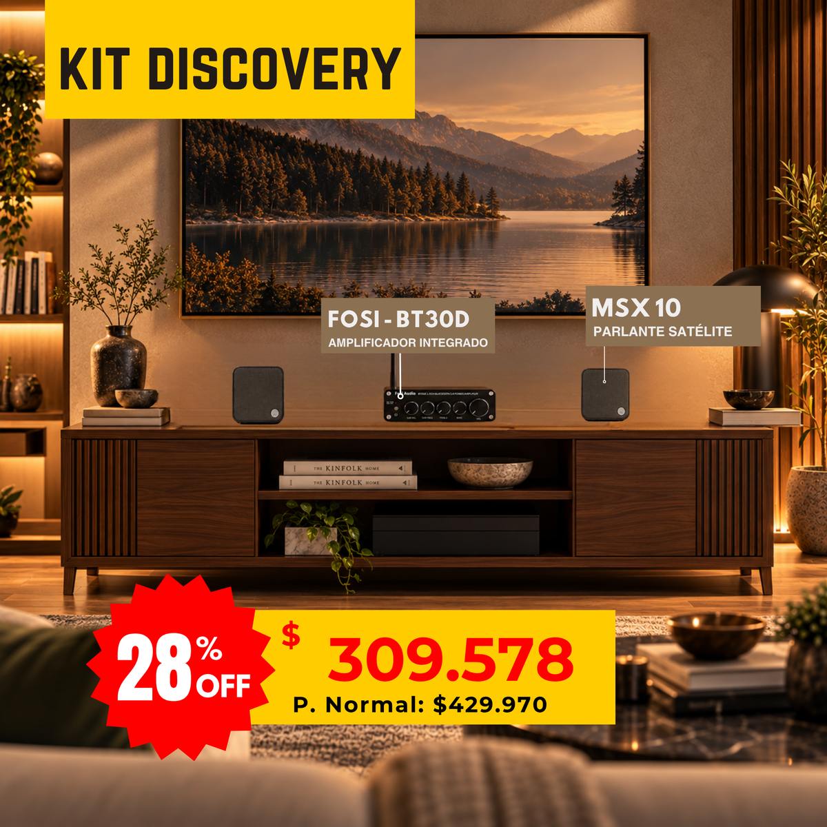 Kit Discovery Escritorio Fosi Audio BT30D + Cambridge Audio MSX 10 (x2)