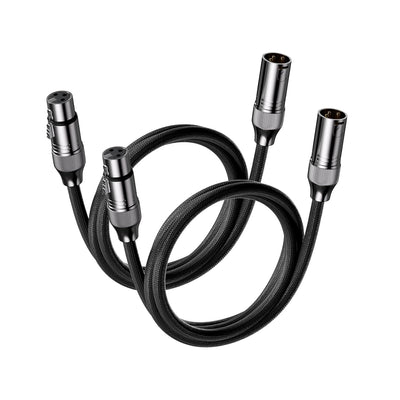 Par de Cables XLR para Sistemas de Audio 1.2m/3.9ft – Fosi Audio
