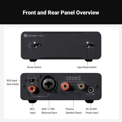Amplificador de potencia Fosi Audio V3 Mono