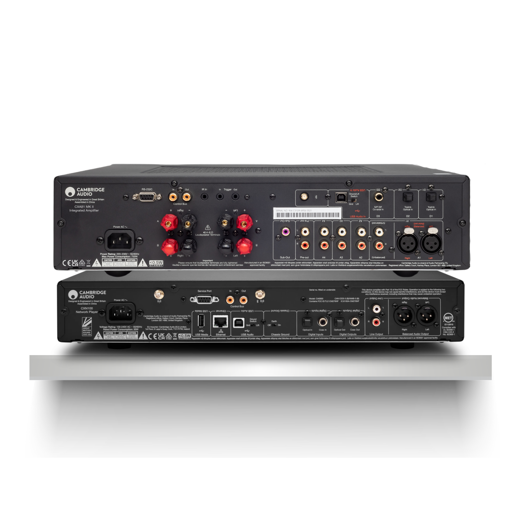 Kit CX Network Player CXN100 + Amplificador Integrado CXA81 MkII Cambridge Audio