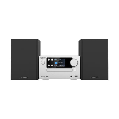 Kenwood M-725DAB plateado - vista frontal centrada