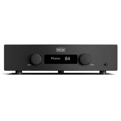 Hegel A200 amplificador integrado negro vista frontal