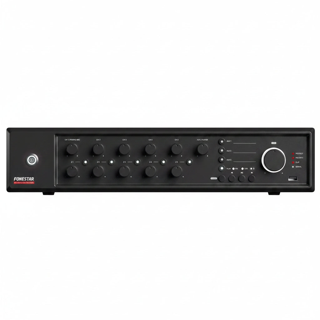 AMPLIFICADOR MEGAFONIA FONESTAR MAX-480Z 480 W RMS