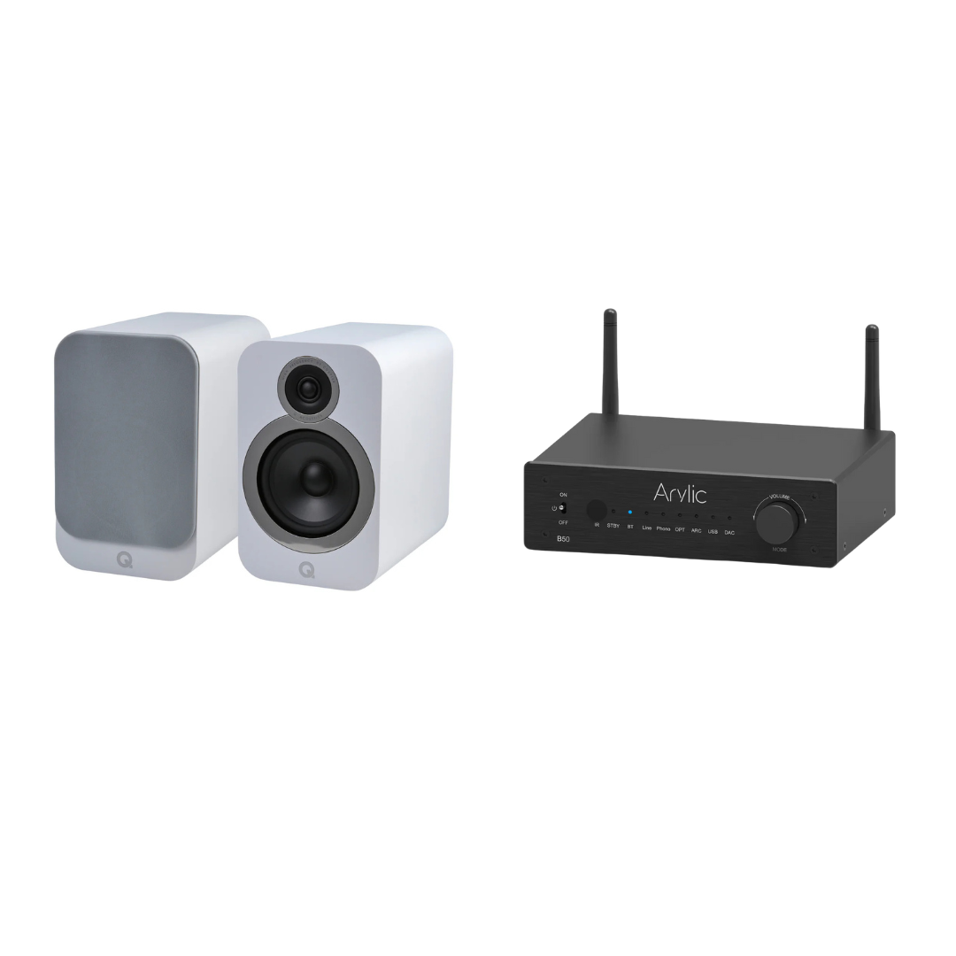 Kit Good Parlantes Bookshelf 3030i + Amplificador Arylic B50SE