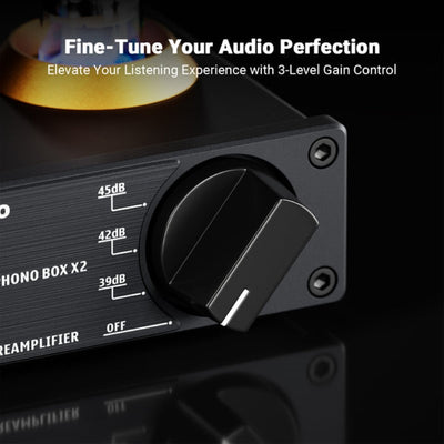 Preamplificador A Tubo MM Phono HiFi para Tornamesas – Fosi Audio Box X2