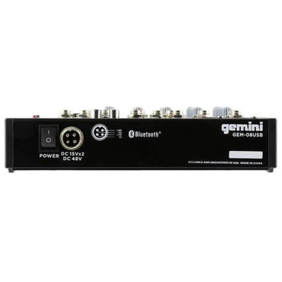Gemini GEM-08USB Consola de Audio Análogo