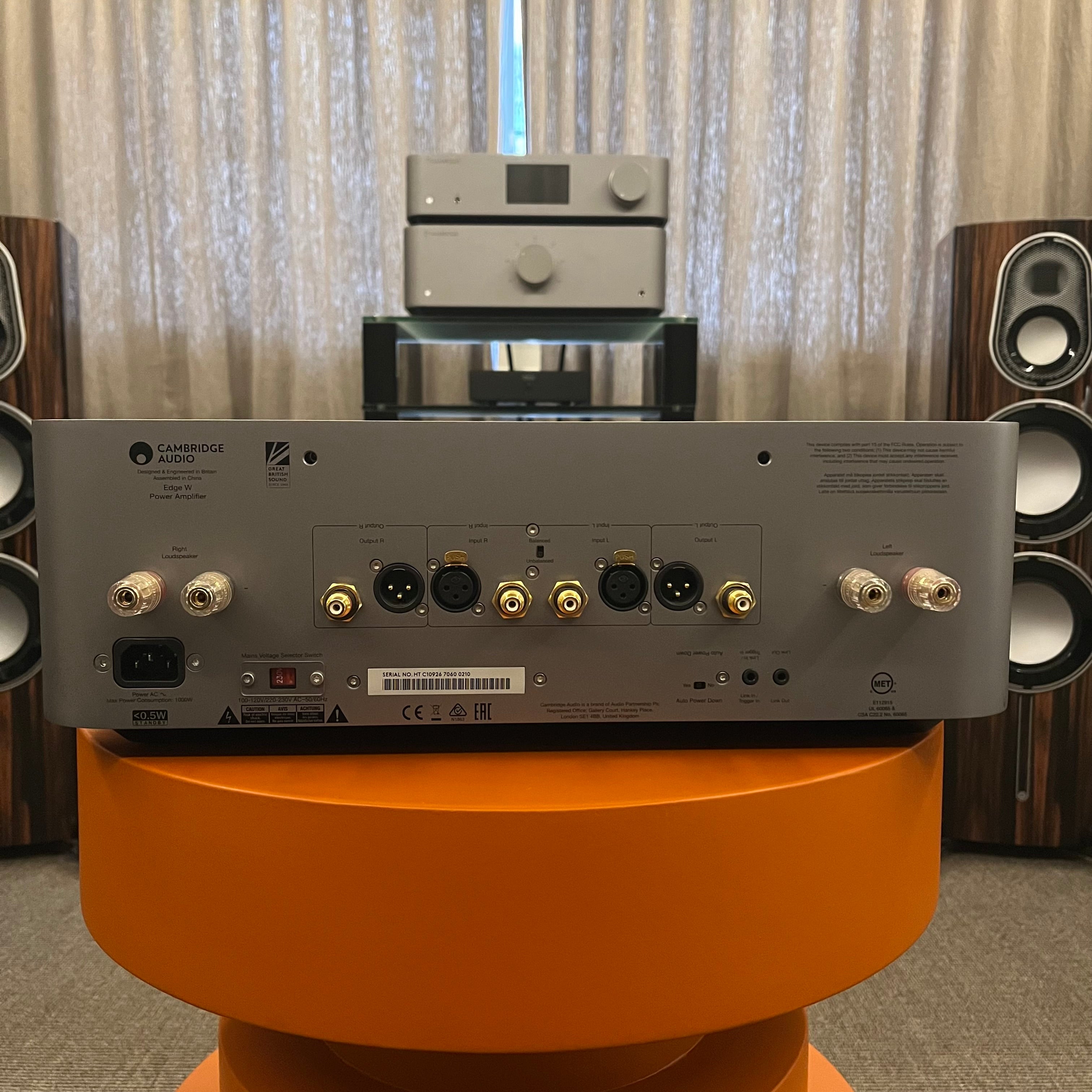 (Usado) Amplificador de poder Edge W Cambridge Audio