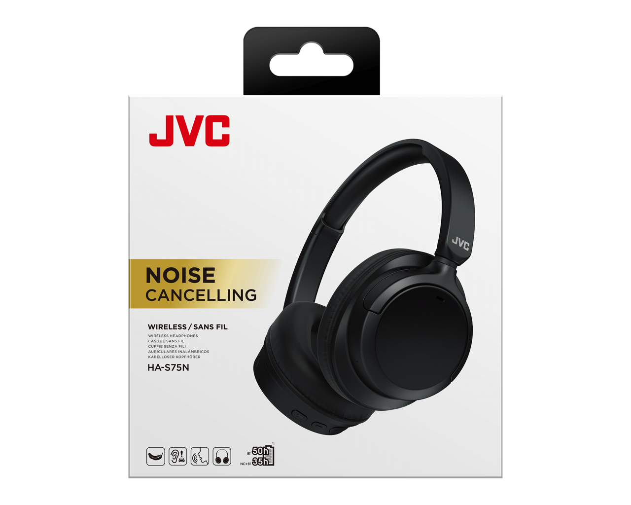 JVC Auriculares HA-S75N Con Cancelacion De Ruido
