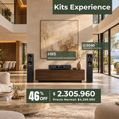 Kit Estéreo Hegel H95 + Q Acoustics 5040 Negro Mate (PAR)