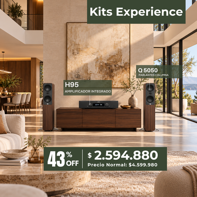Kit Estéreo Hegel H95 + Q Acoustics 5050 Santos Rosewood (PAR)