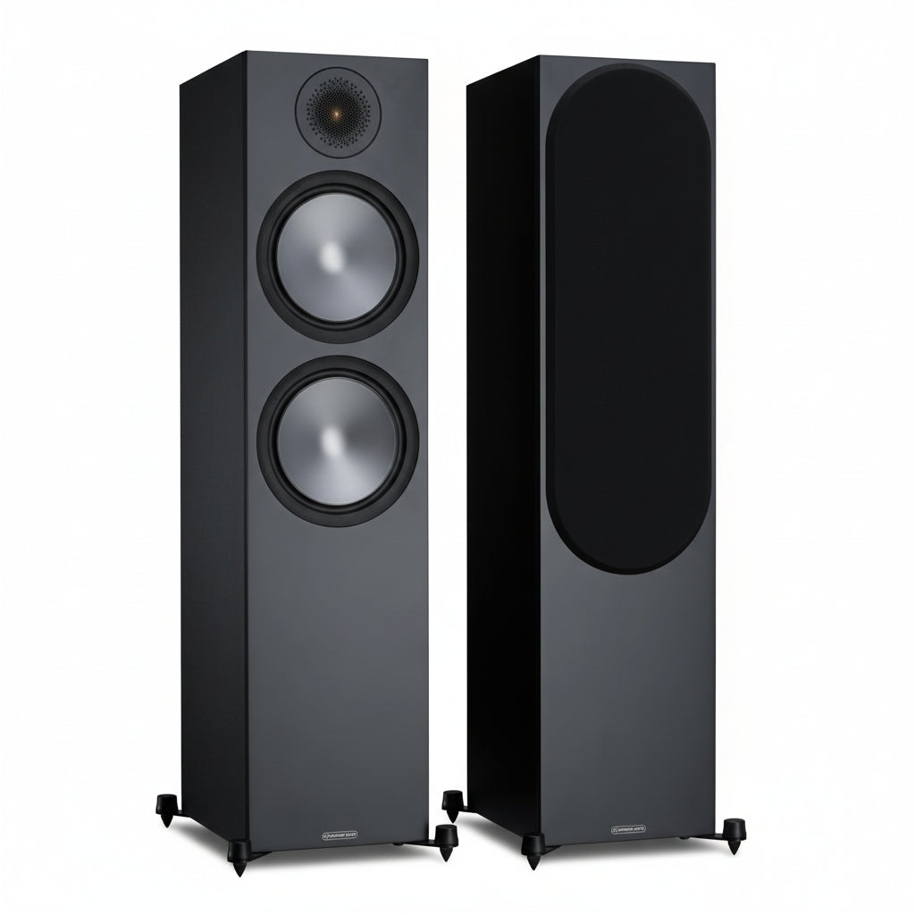 Bronze 500 Parlantes Columnas Monitor Audio Black Columnas