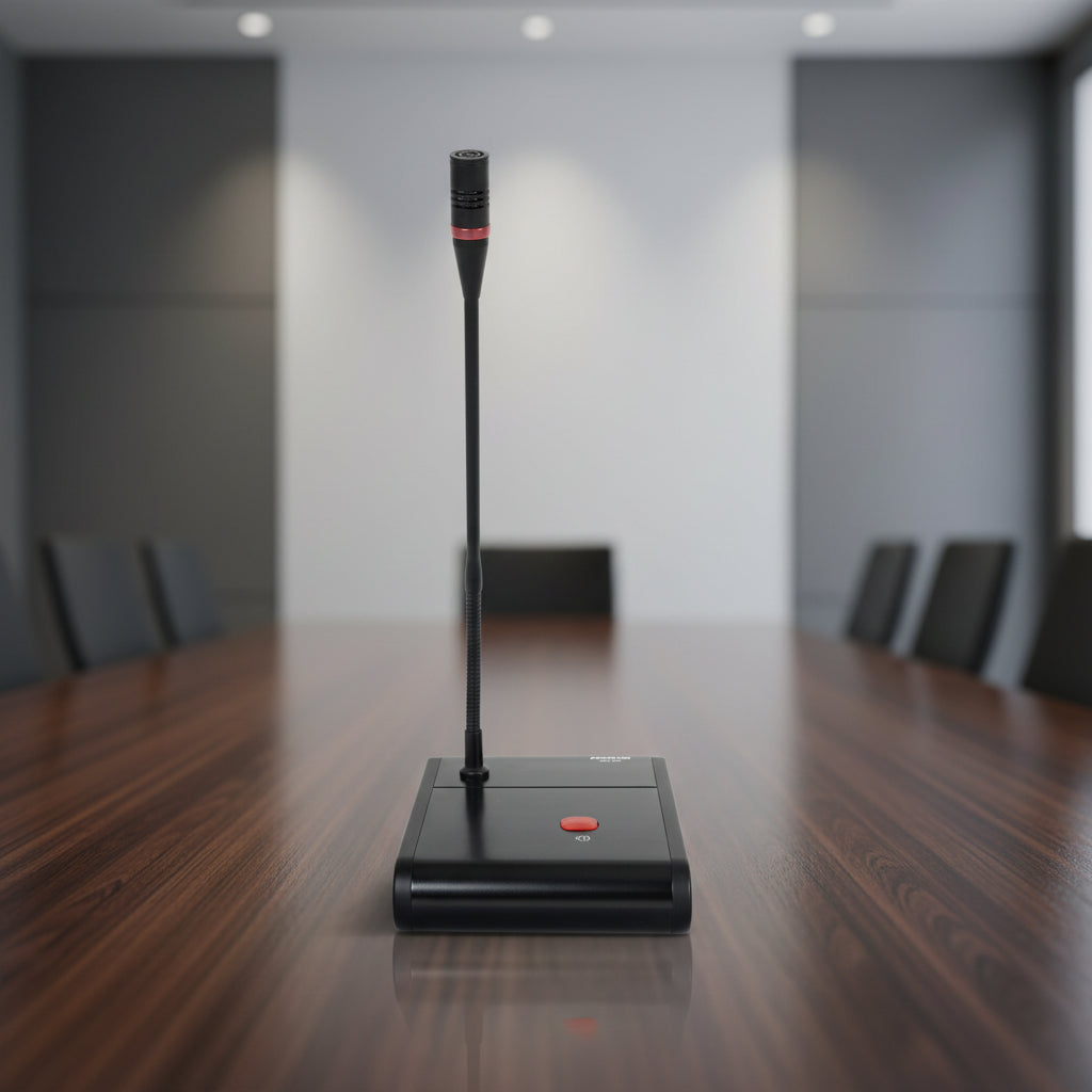 Microfono de mesa con condensador Fonestar MCH-205 para megafonía