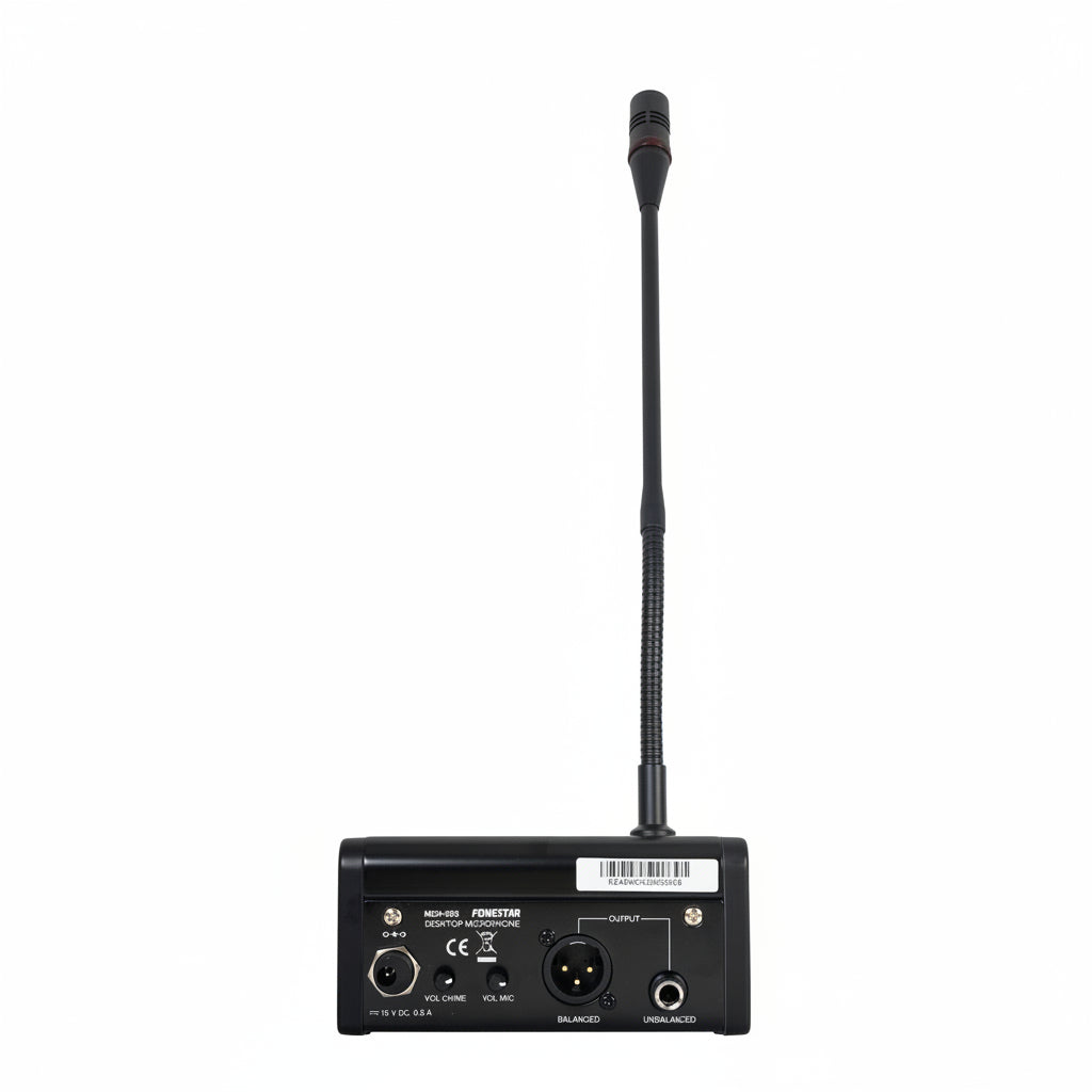 Microfono de mesa con condensador Fonestar MCH-205 para megafonía