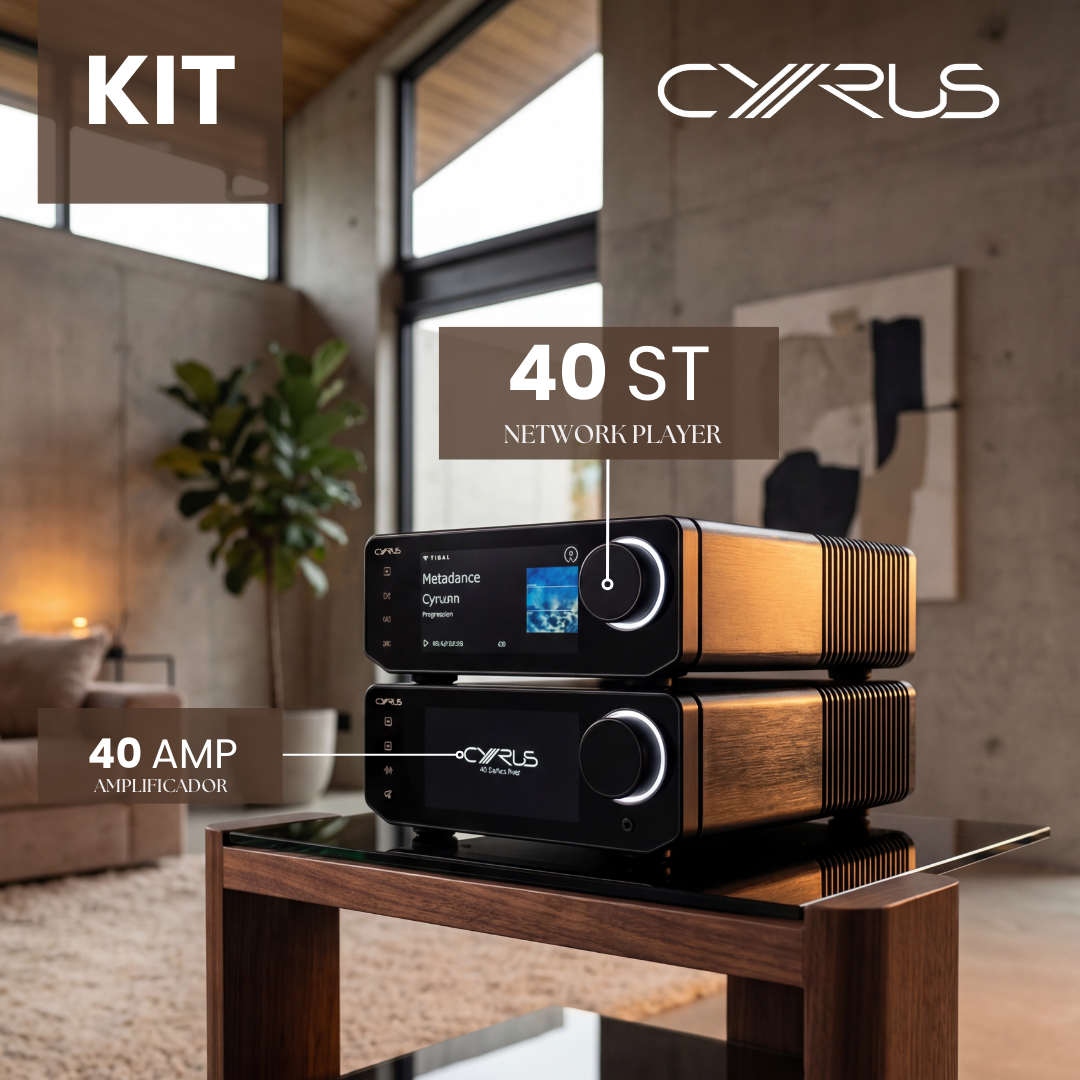 Kit Cyrus Amplificador 40 AMP + Network Player 40 ST
