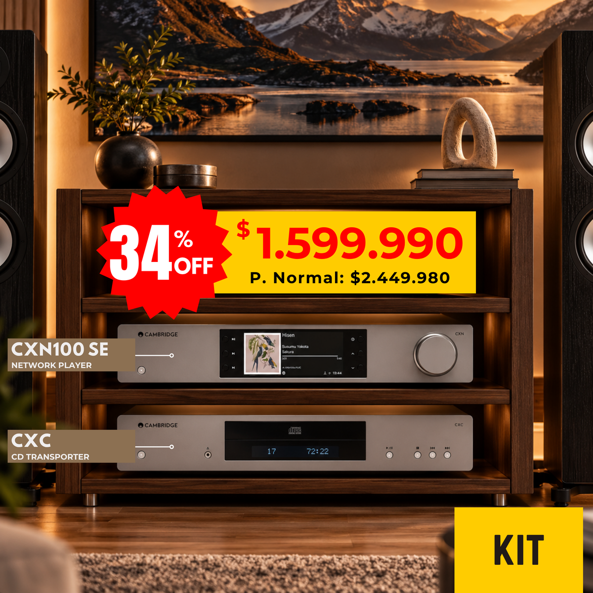 Kit Fuente CXN100 SE + CXC Cambridge Audio