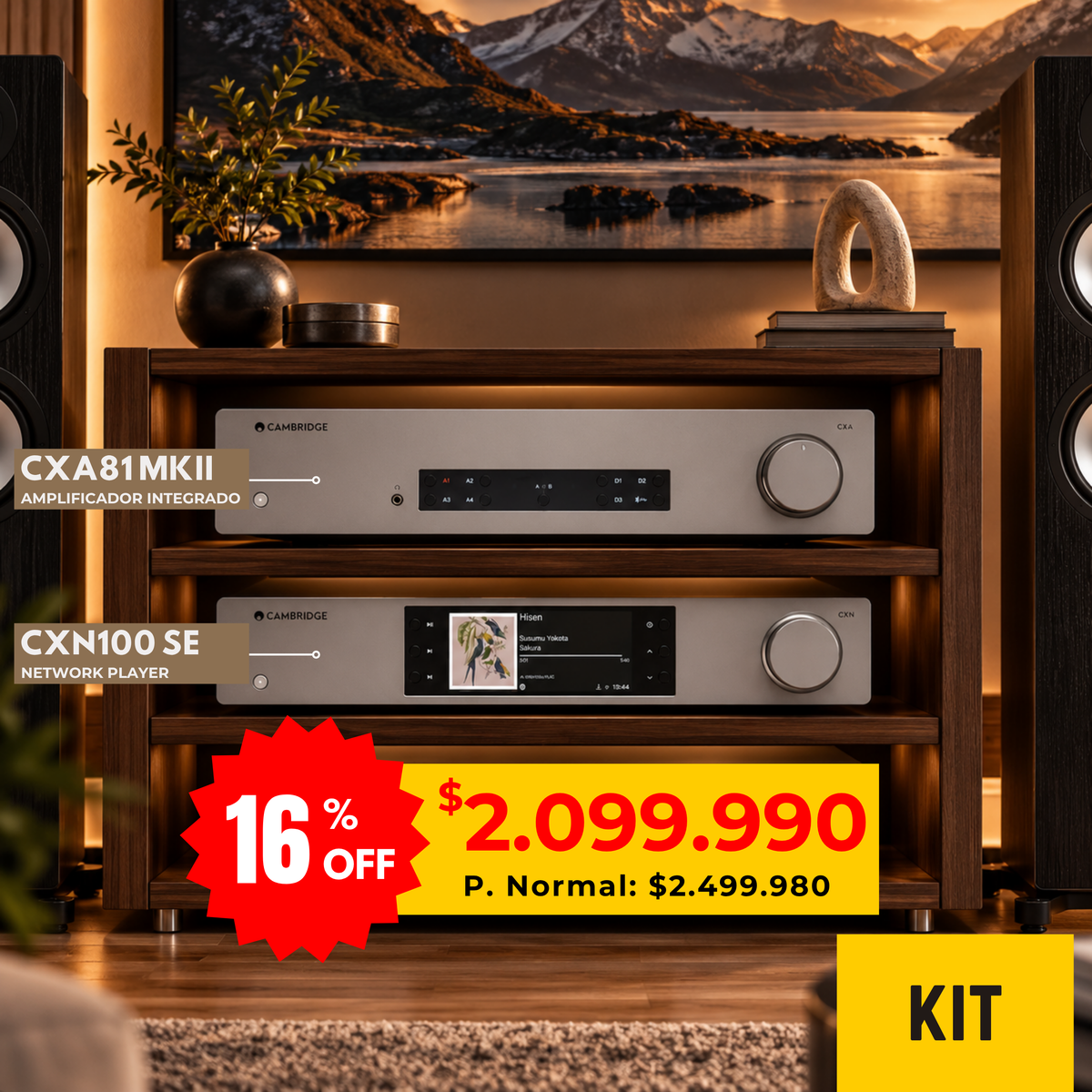 Kit CXA81 MKII + CXN100 SE Cambridge Audio
