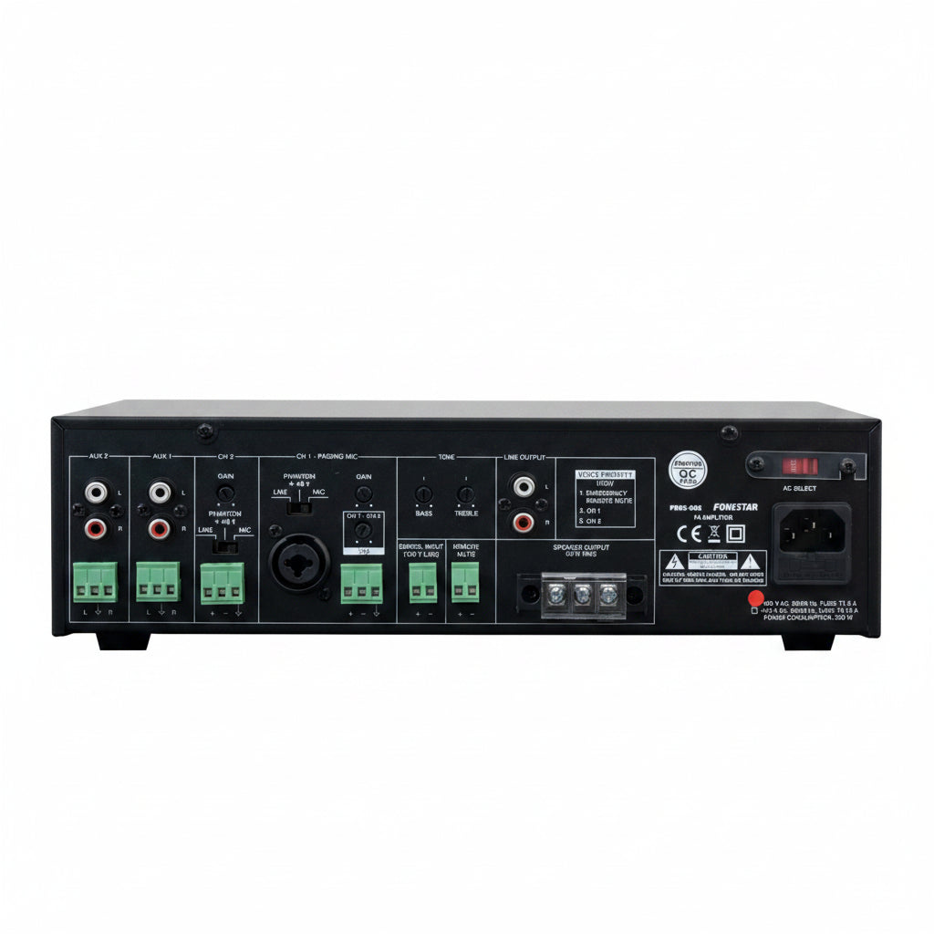 Amplificador de megafonía monozona PROX-60S Fonestar