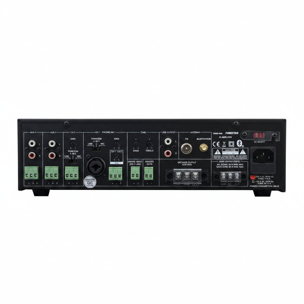 Amplificador de megafonía multizona PROX-60Z Fonestar