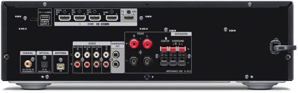 Kit Cine Sistema 5.1 MASS + Receiver AV Sony STR-DH590 4K