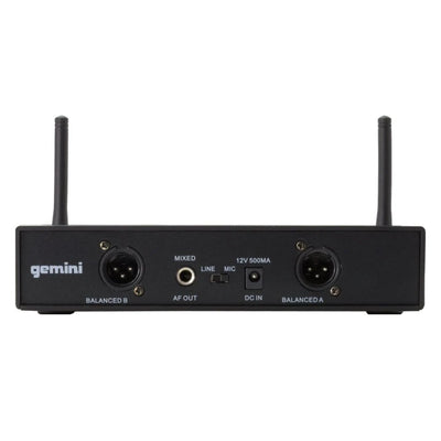 Gemini UHF-6200M Sistema Inalambrico de Mano Dual