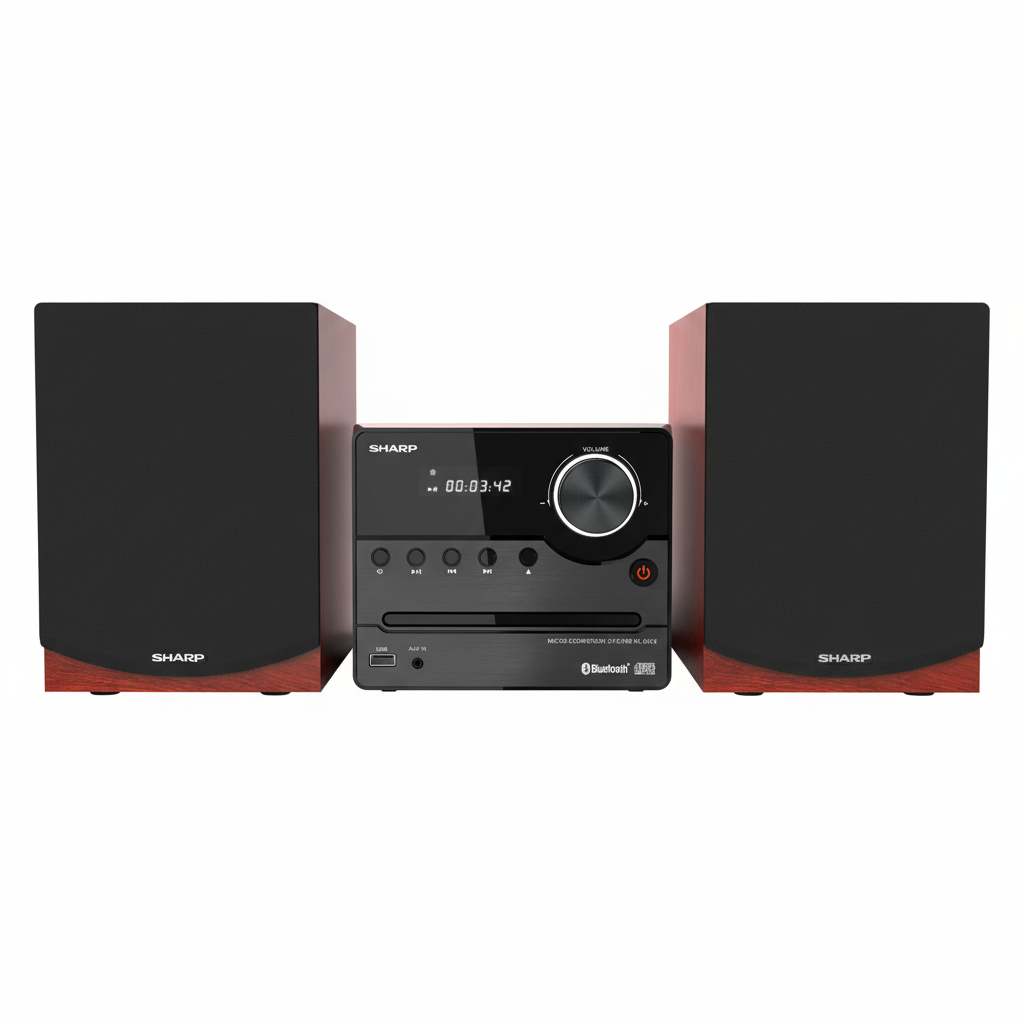 Microcomponente Sharp XL-B512 CD-Player USB Bluetooth Radio FM Nogal microcomponente