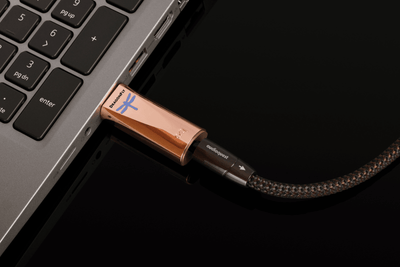 AudioQuest DragonFly Copper conectado a notebook