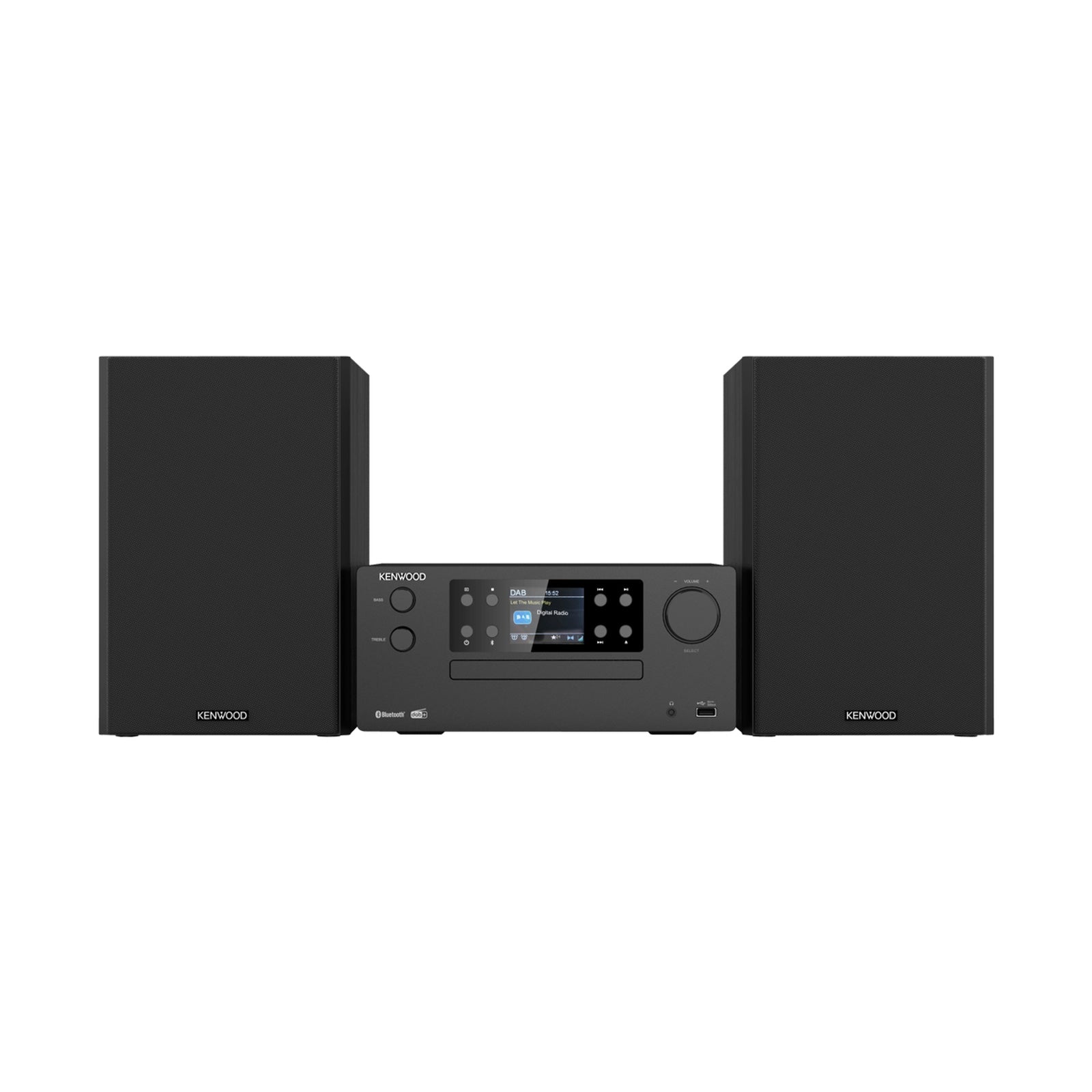 Kenwood M-925 DAB-B Negro - vista frontal