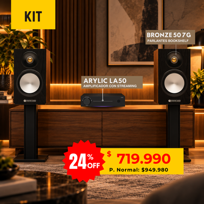 Kit Discovery Streaming Arylic LA50 + Monitor Audio Bronze 50 7G