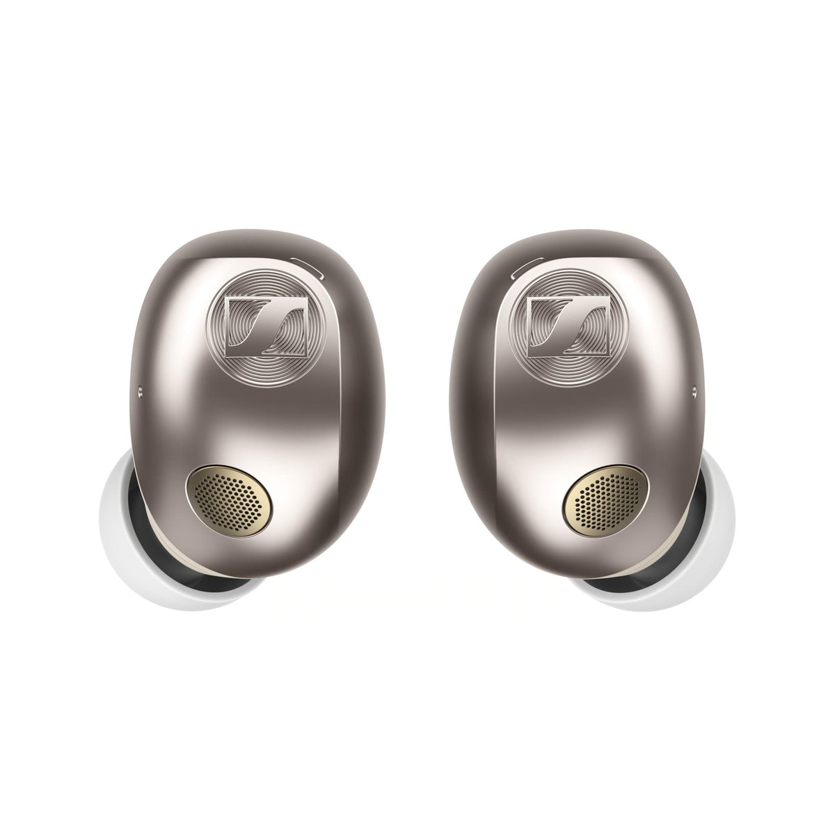 Sennheiser MOMENTUM True Wireless 5 Cream: auriculares vistos de frente