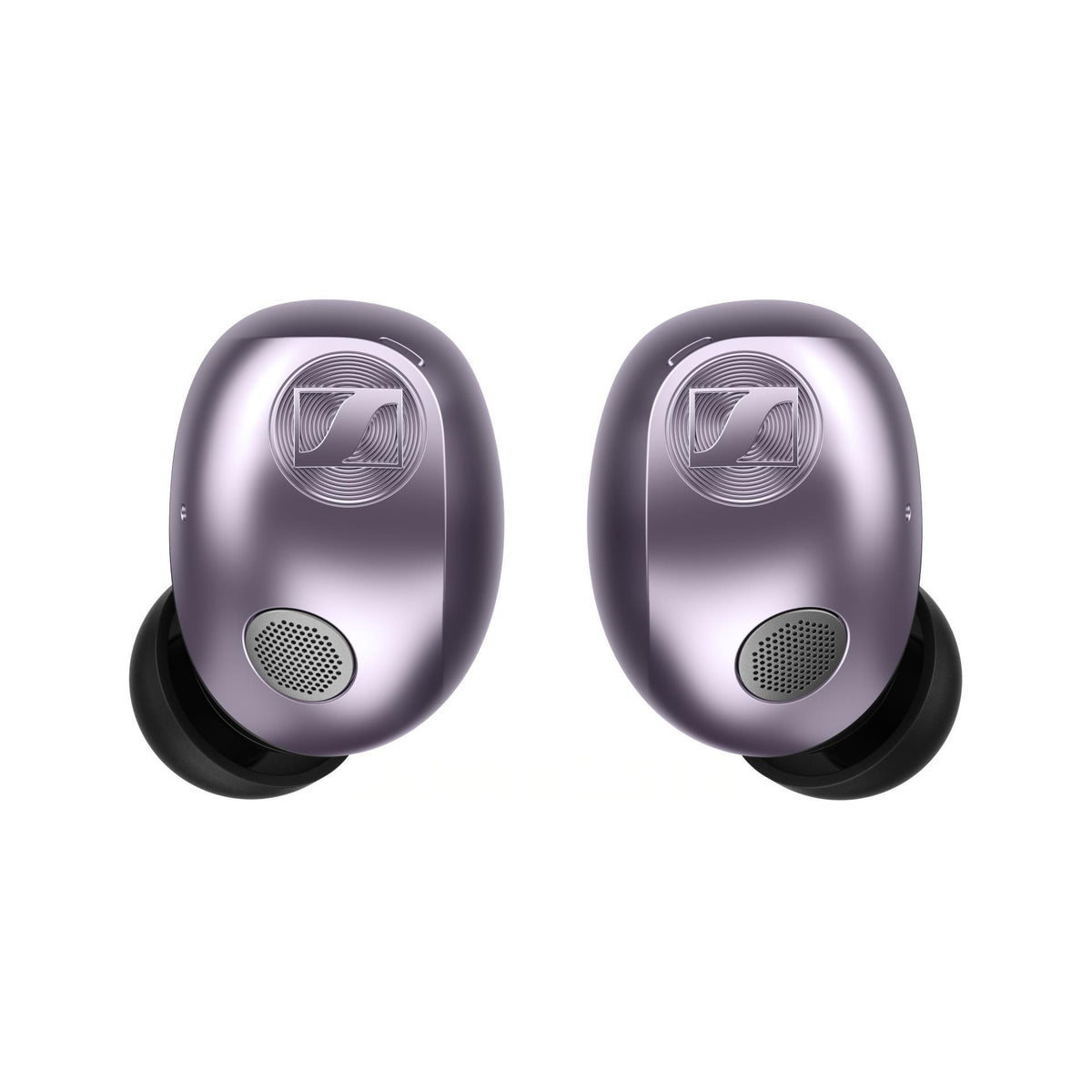 Sennheiser MOMENTUM True Wireless 5 Lavender: auriculares vistos de frente