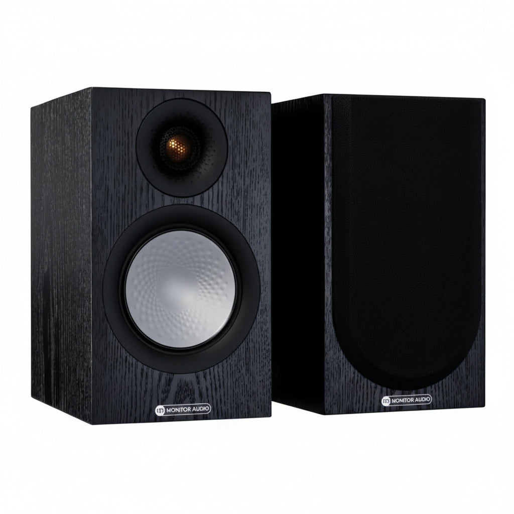 Parlantes Bookshelf Silver 50 Monitor Audio Black Oak