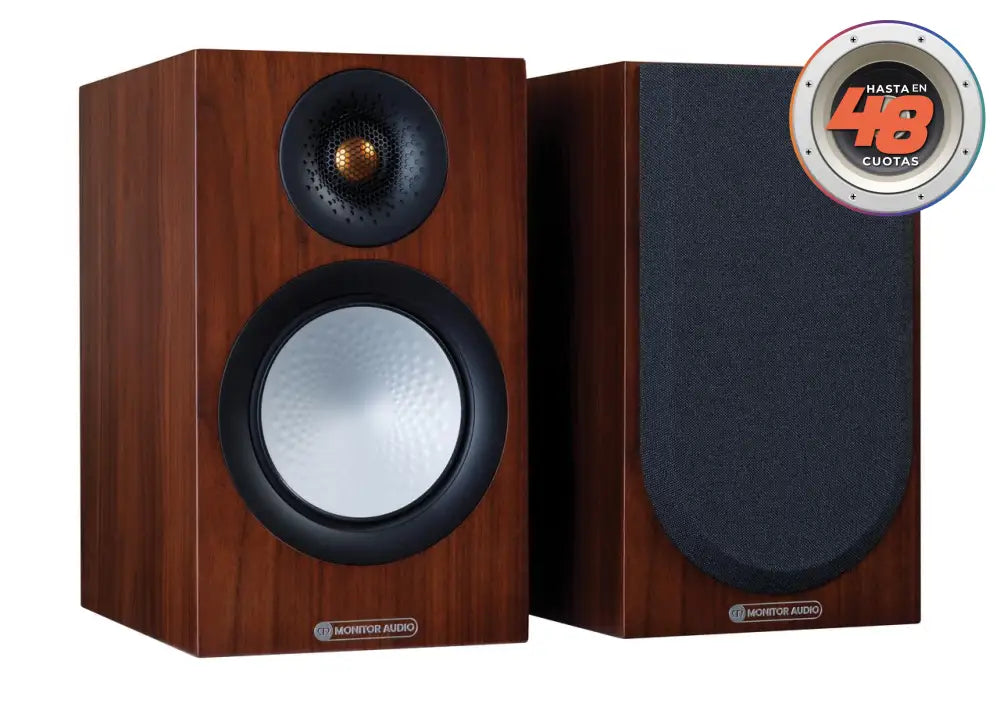 Parlantes Bookshelf Silver 50 Monitor Audio Walnut