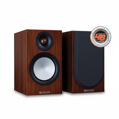 Parlantes Bookshelf Silver 50 Monitor Audio Walnut