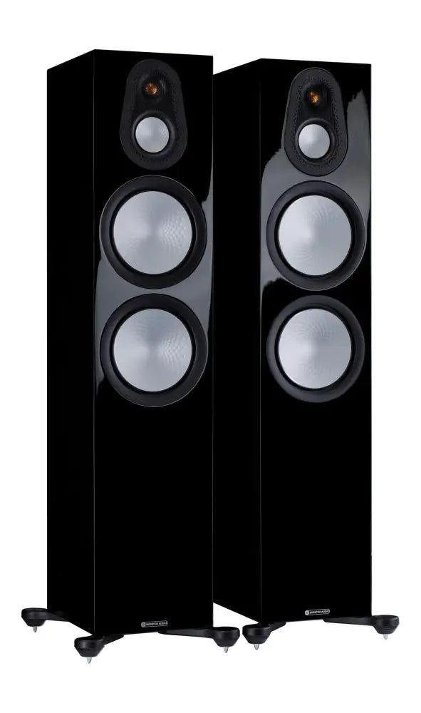 Parlantes Columnas Silver 500 Monitor Audio Black Gloss