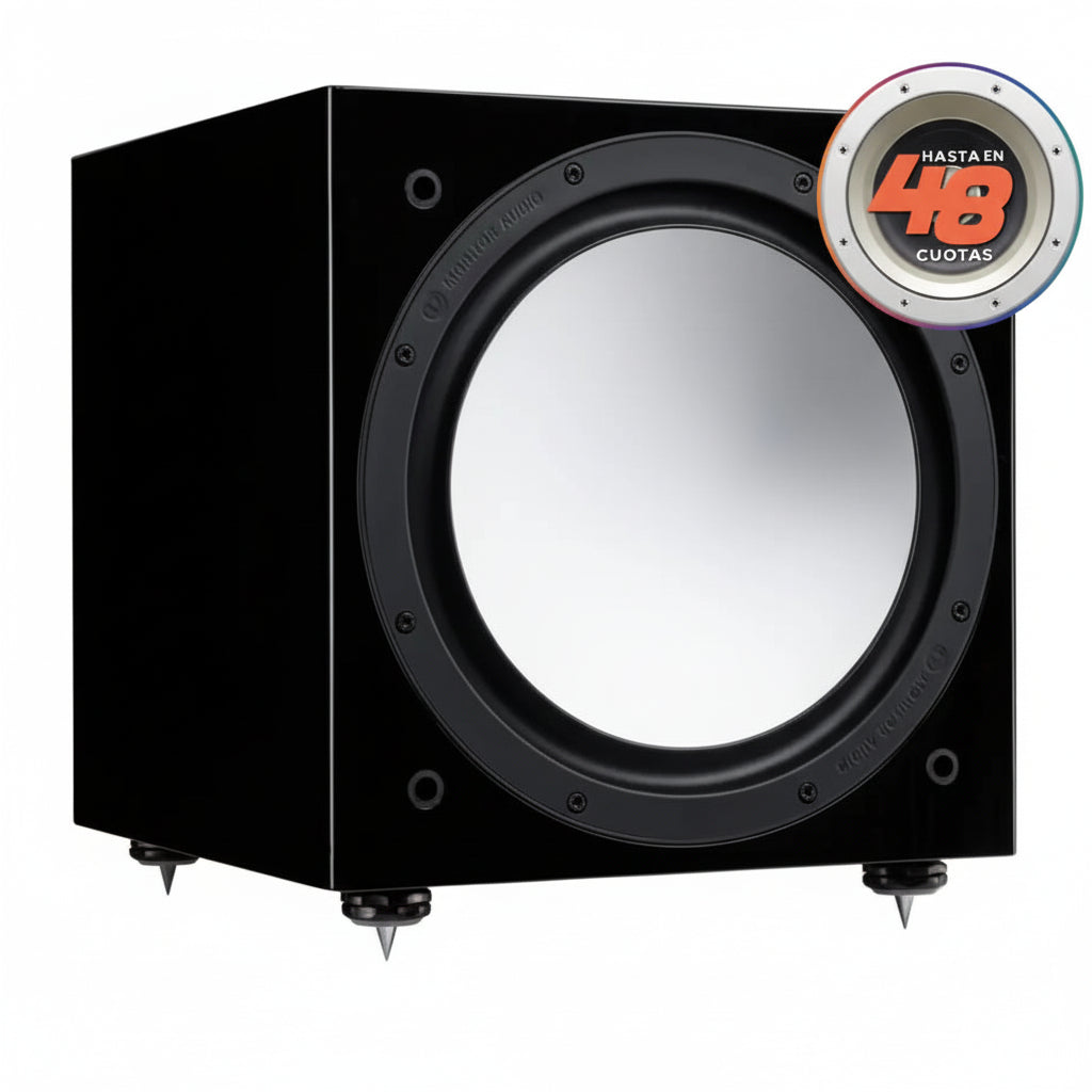 Subwoofer Silver W12 6G Monitor Audio Negro Lacado Subwooder