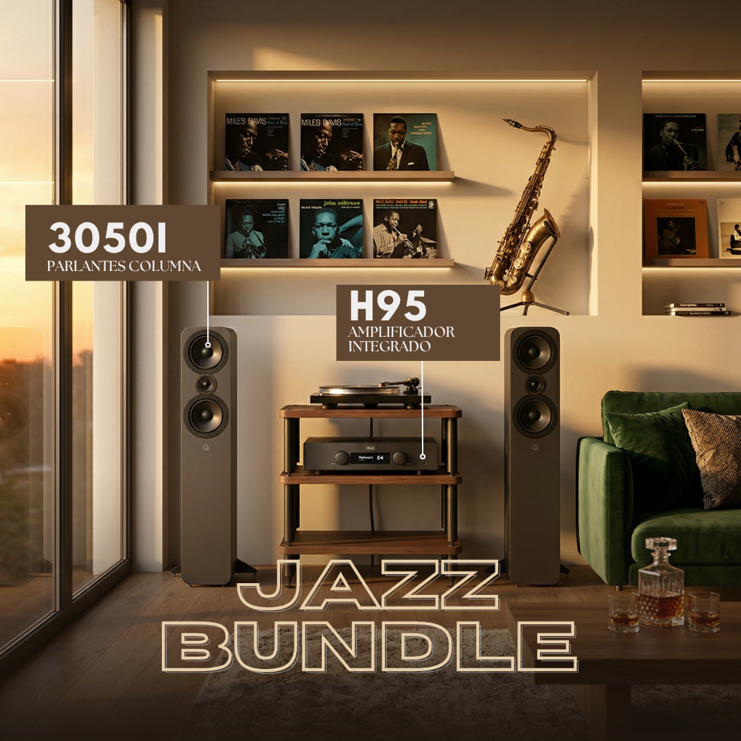 Jazz Bundle Amplificador Integrado H95 Hegel + Columnas 3050i Q Acoustics