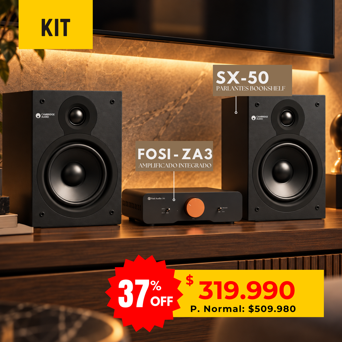 Kit Fosi ZA3 + Cambridge SX50